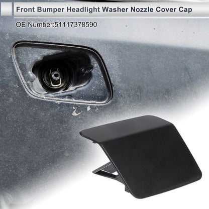 Bumper Headlight Washer Nozzle Cover for BMW X5 (Unpainted)