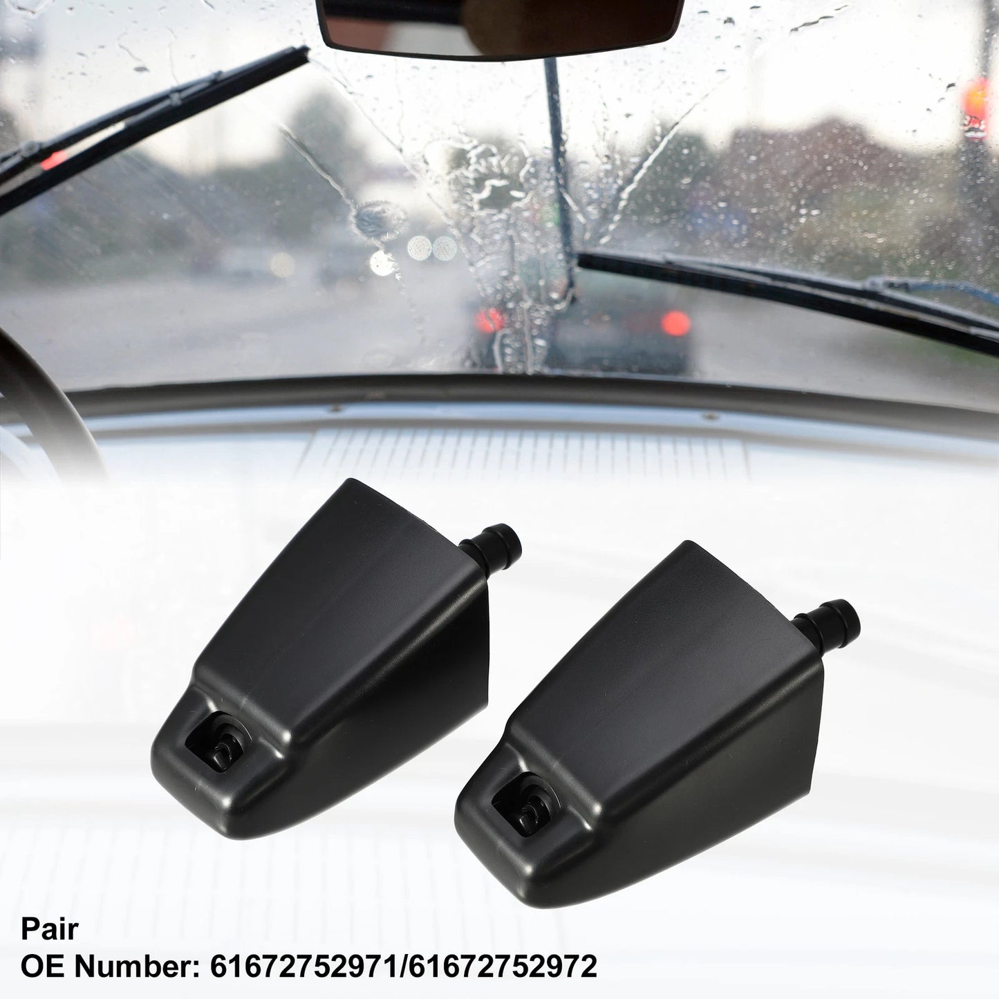 Car Front Left Right Headlight Washer Nozzles for Toyota Land Cruiser