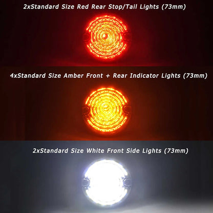10 x LED Rear Tail Light Lamps for Land Rover Defender 90 110 (1990-2016)