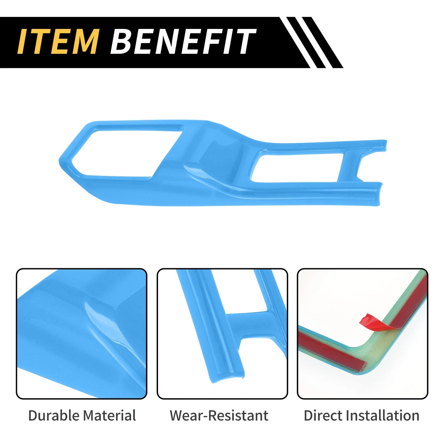 4WD Gear Shift Panel Cover Trim for Jeep Wrangler JL JLU (2018-2024) Light Blue