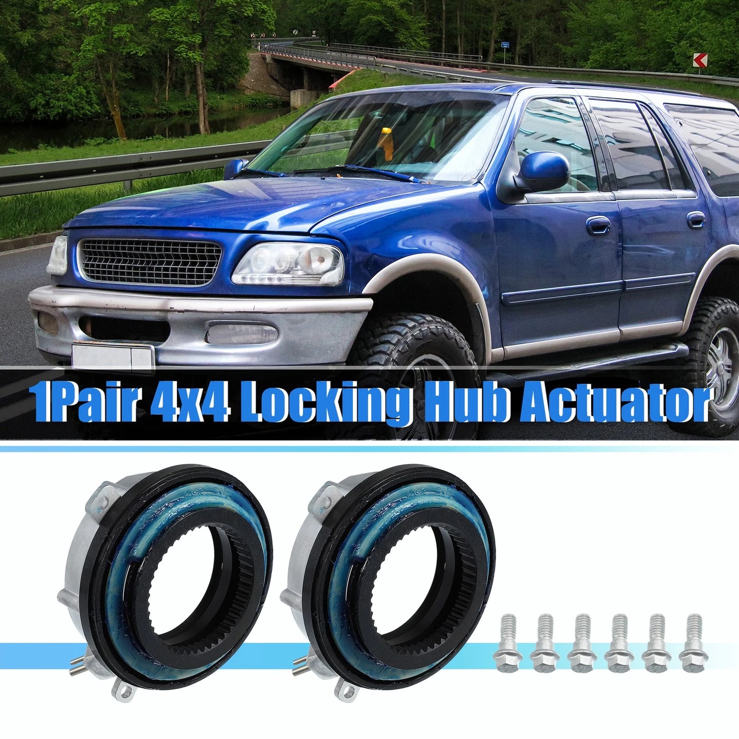 4x4 Locking Hub Actuator Set for Ford F150, Lincoln (2004-2016)