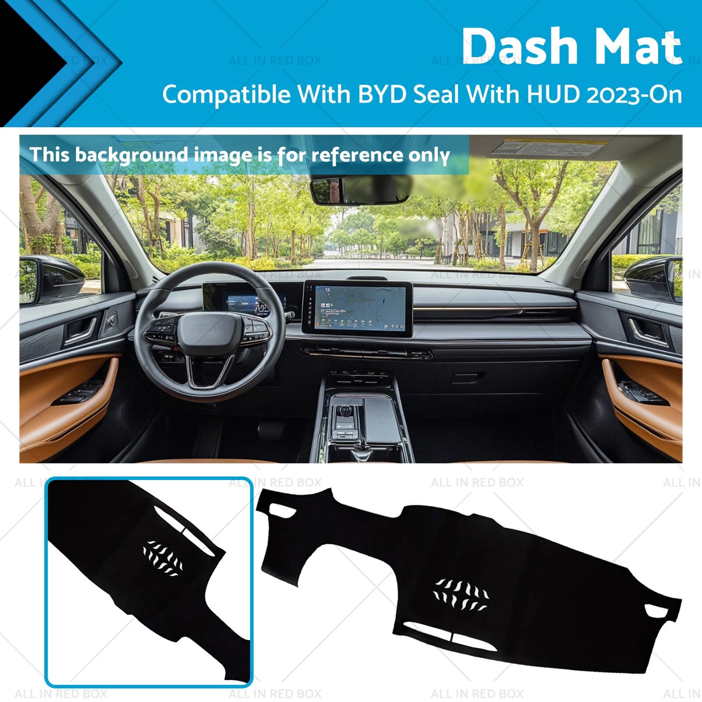 Dash Mat Microfiber Leather Anti-Slip for BYD Seal (2023-On)