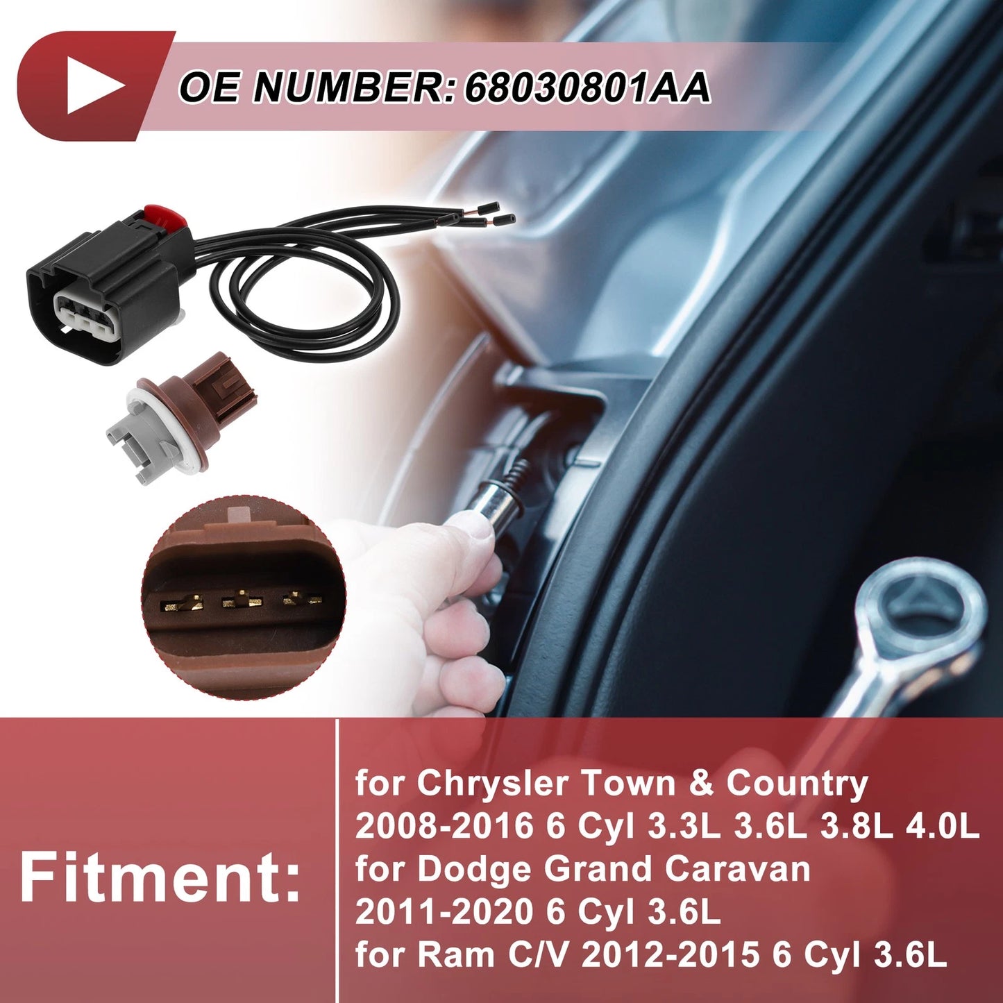 Parking Light Socket Wiring for Chrysler Town & Country (08-16)