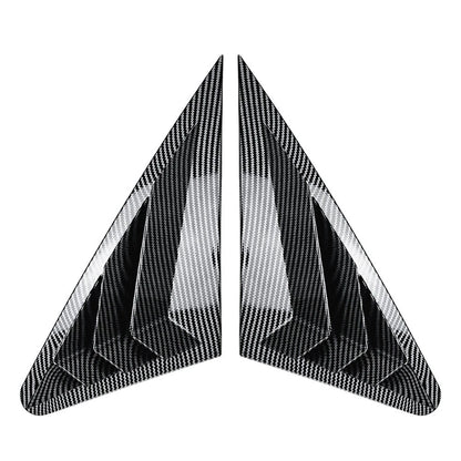 Carbon Rear Window Louver Cover Trim for Audi A3 S3 RS3 Sedan (2014-2020)