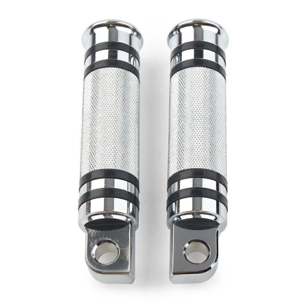 Chrome Aluminum H-D Male Mount Footpegs Footrests for Harley Davidson