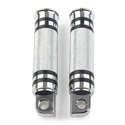 Chrome Aluminum H-D Male Mount Footpegs Footrests for Harley Davidson