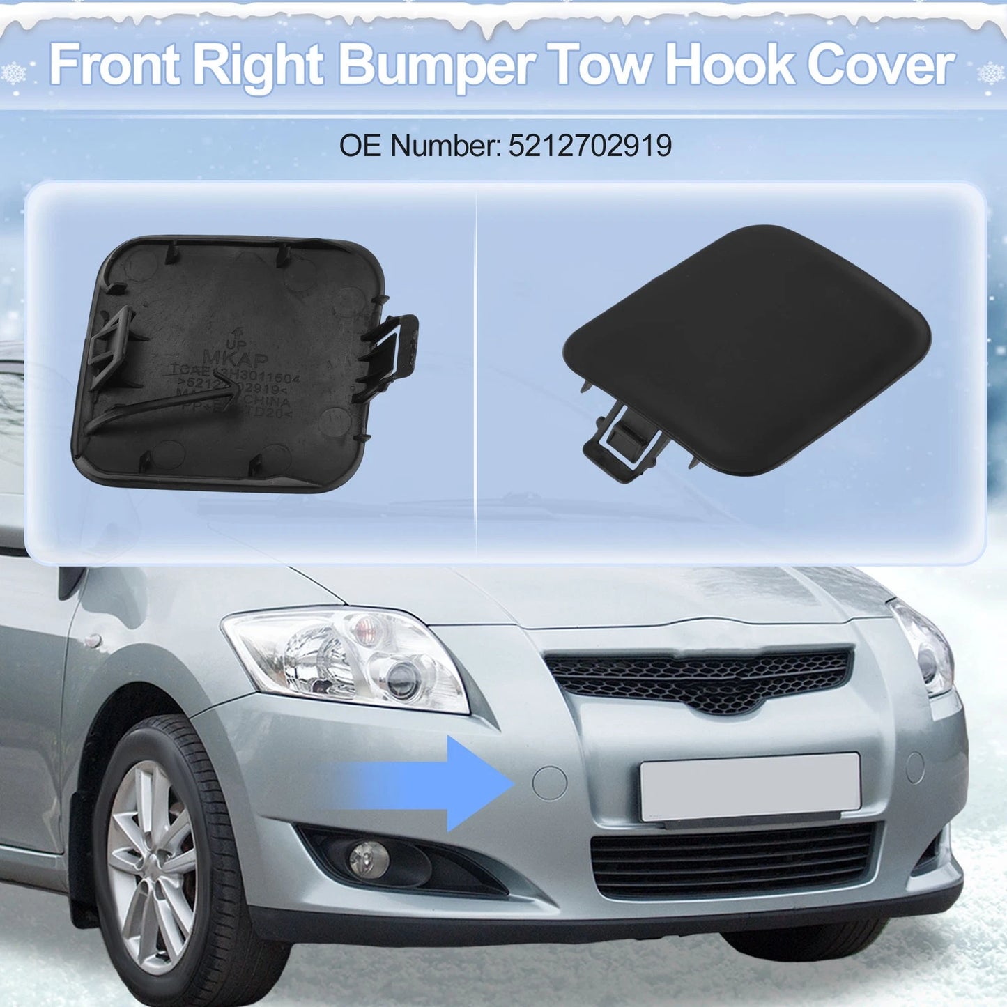 Right Front Tow Hook Cover for Toyota Highlander (2001-2003)
