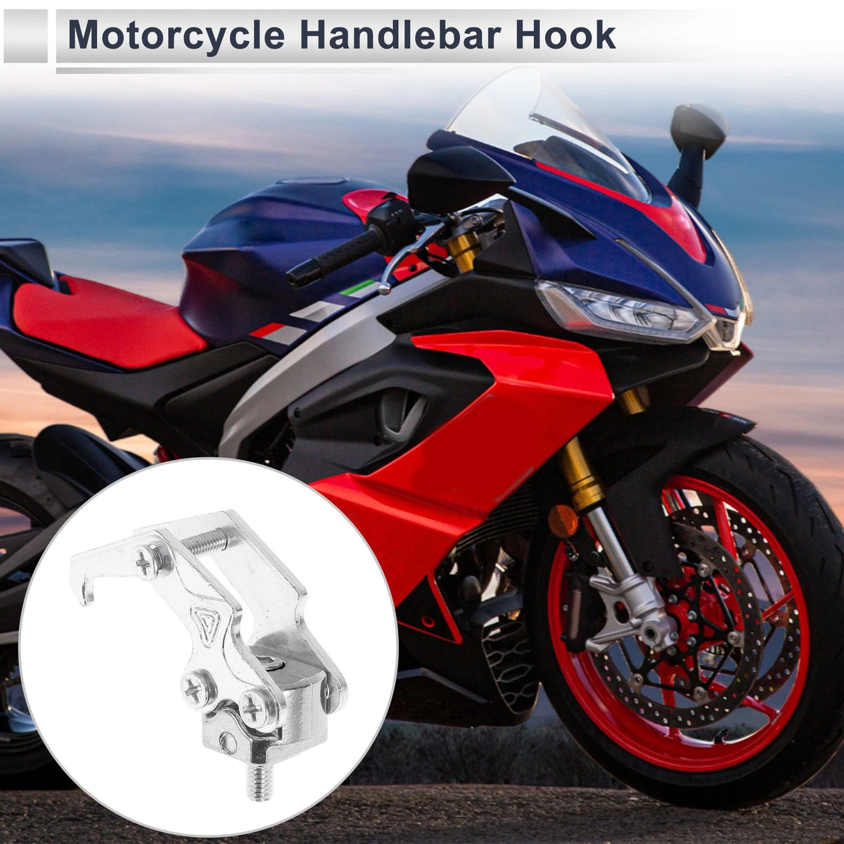 Claw Shape Aluminum Alloy Motorcycle Hanging Hook 1 Pcs Silver Tone 62mm for Motorcycle