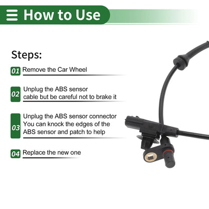 ABS Wheel Speed Sensor for Nissan Micra (2016-2024)