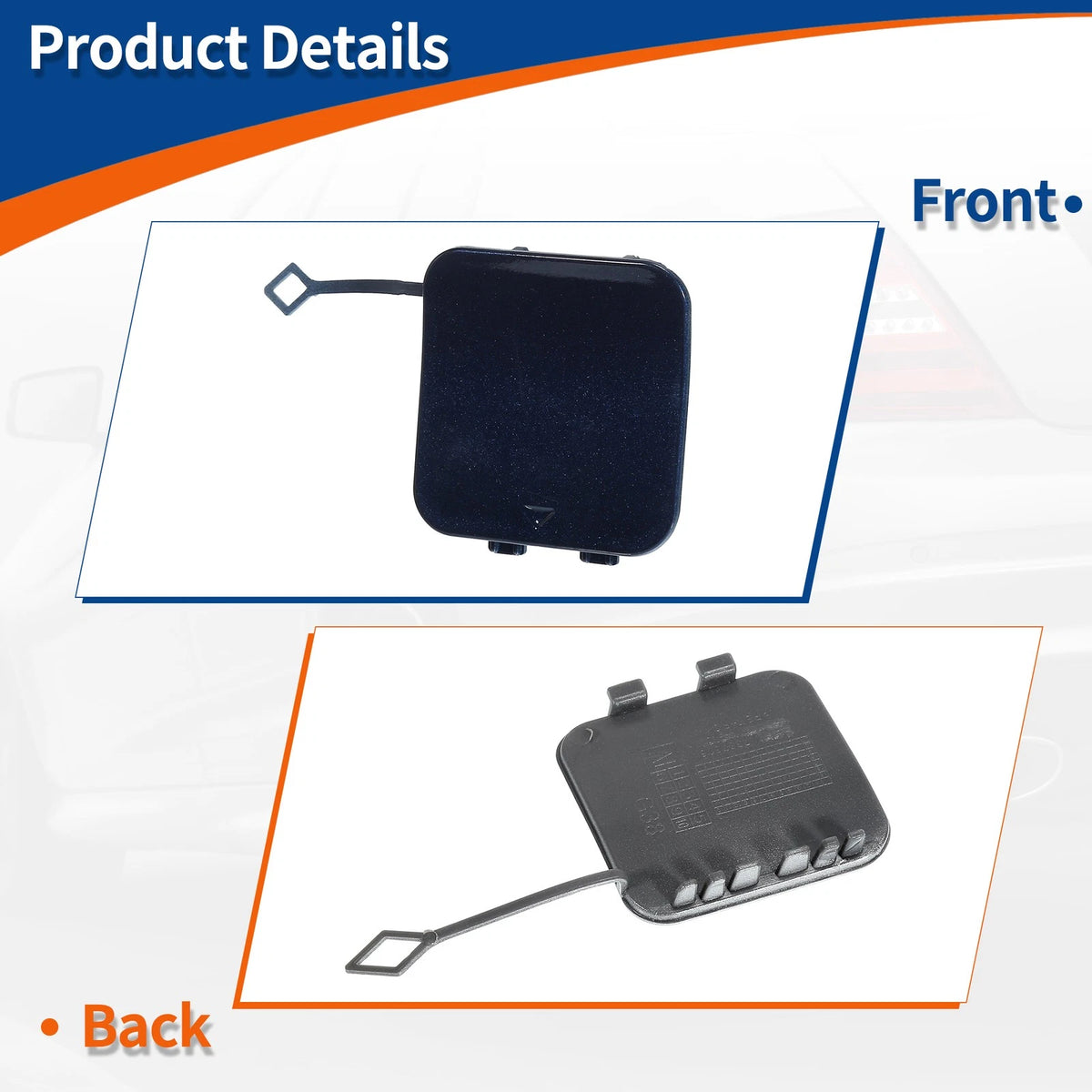 Rear Tow Hook Cover for BMW 530i 540i Tanzanite Blue