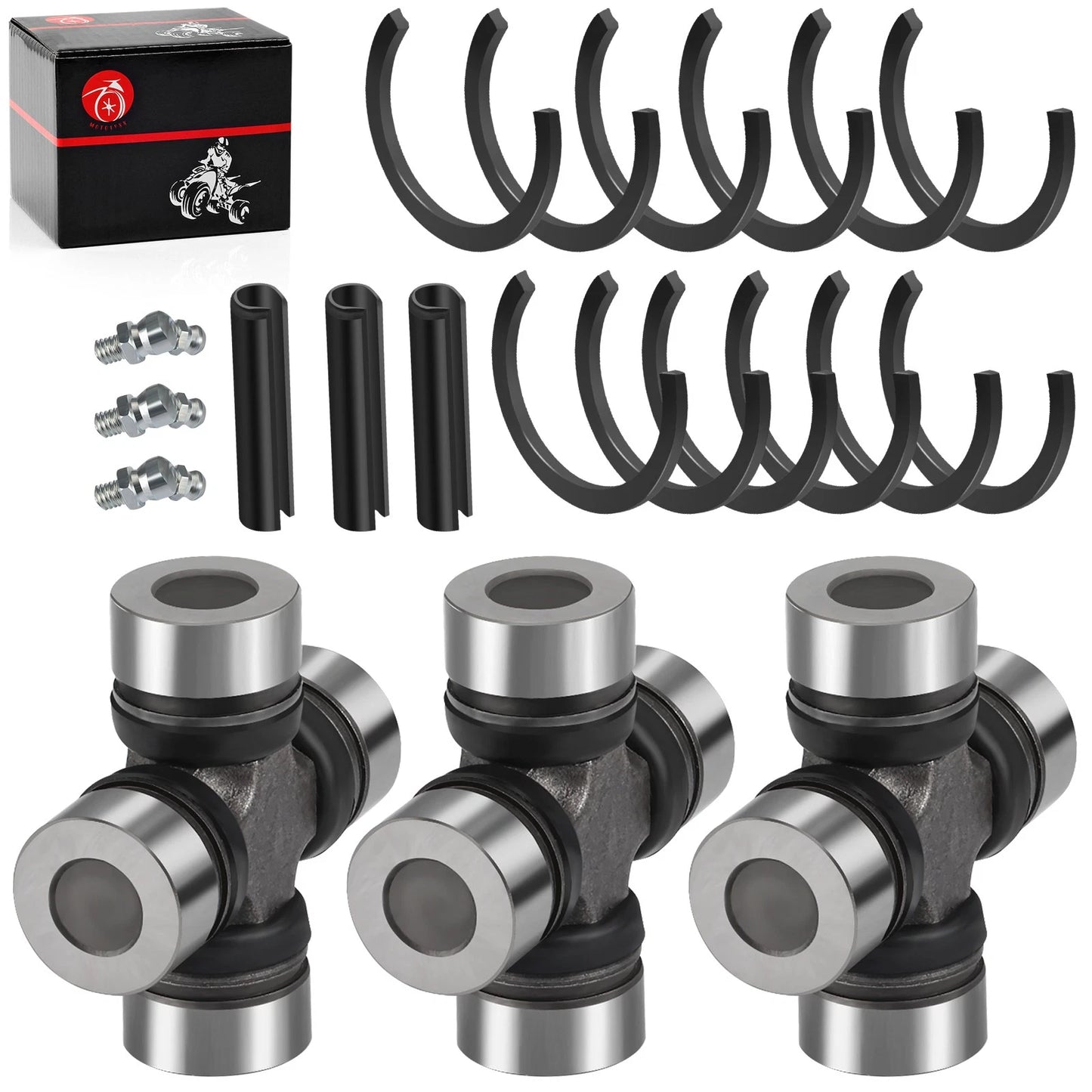3xFront U-Joint Prop Shaft for Polaris Ranger Crew 570 800 900 1000 (2009–2014)