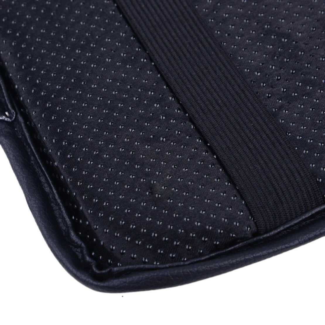 Black Car Armrest Cover Center Console Cushion Leather Pad 30x21cm
