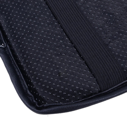Black Car Armrest Cover Center Console Cushion Leather Pad 30x21cm