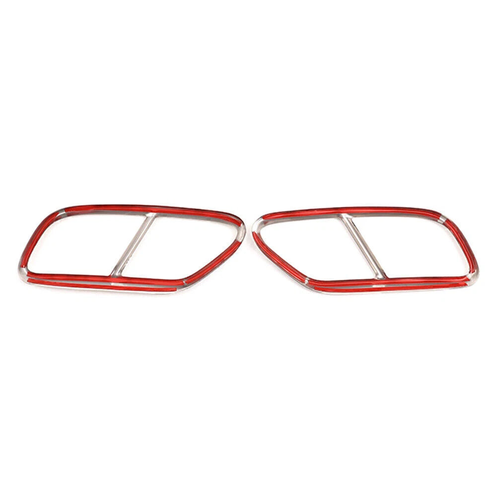 Car Rear Exhaust Muffler Tail Pipe Cover Trim for Audi A4 B9 (2019)