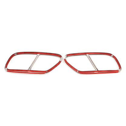 Car Rear Exhaust Muffler Tail Pipe Cover Trim for Audi A4 B9 (2019)