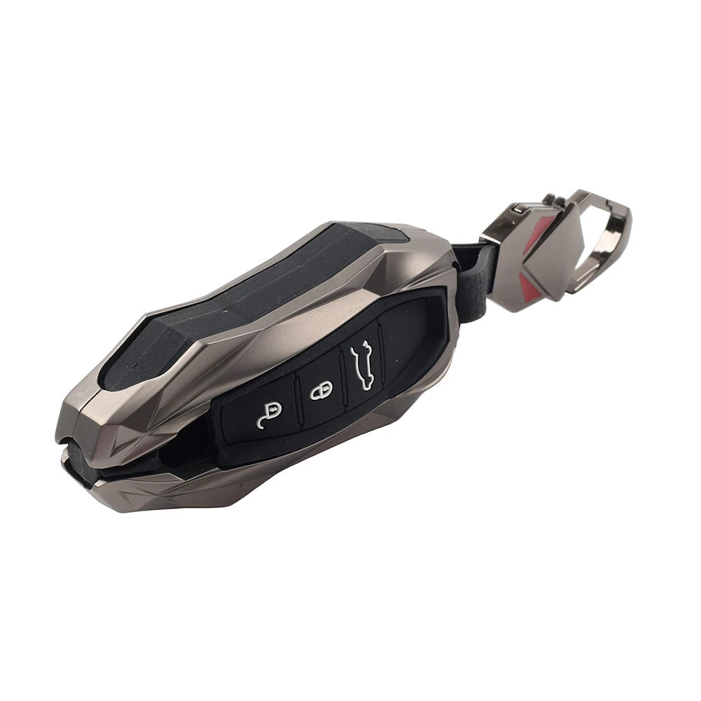 Black Smart Key Fob Cover Case for Porsche Cayenne Panamera 911 Macan (2010-2023)