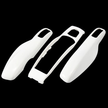 White Key Cover & Fob Case Shell Set for Porsche Cayenne Macan