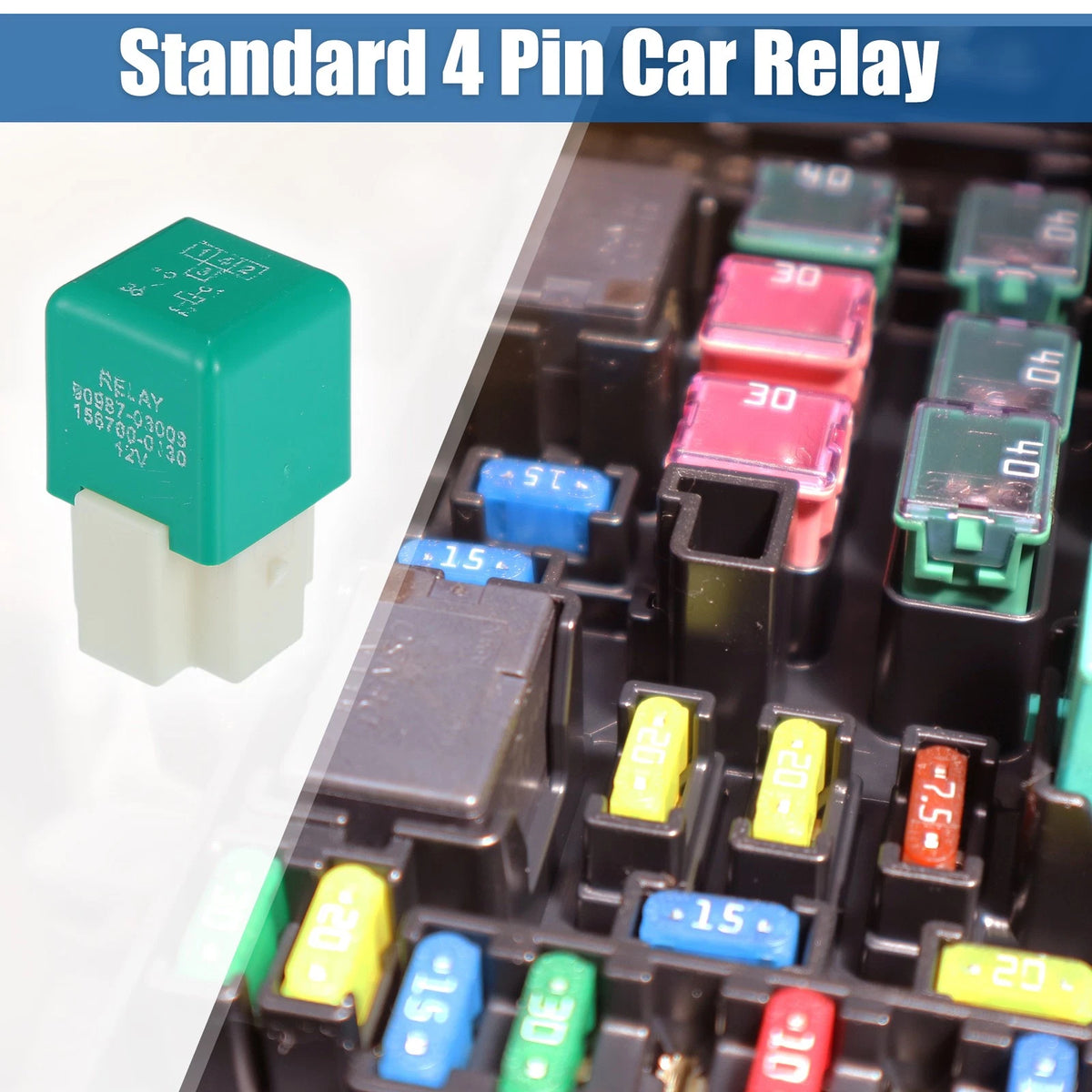 4 Pin Solenoid Relay 12V 40A for Toyota RAV4 (1996)