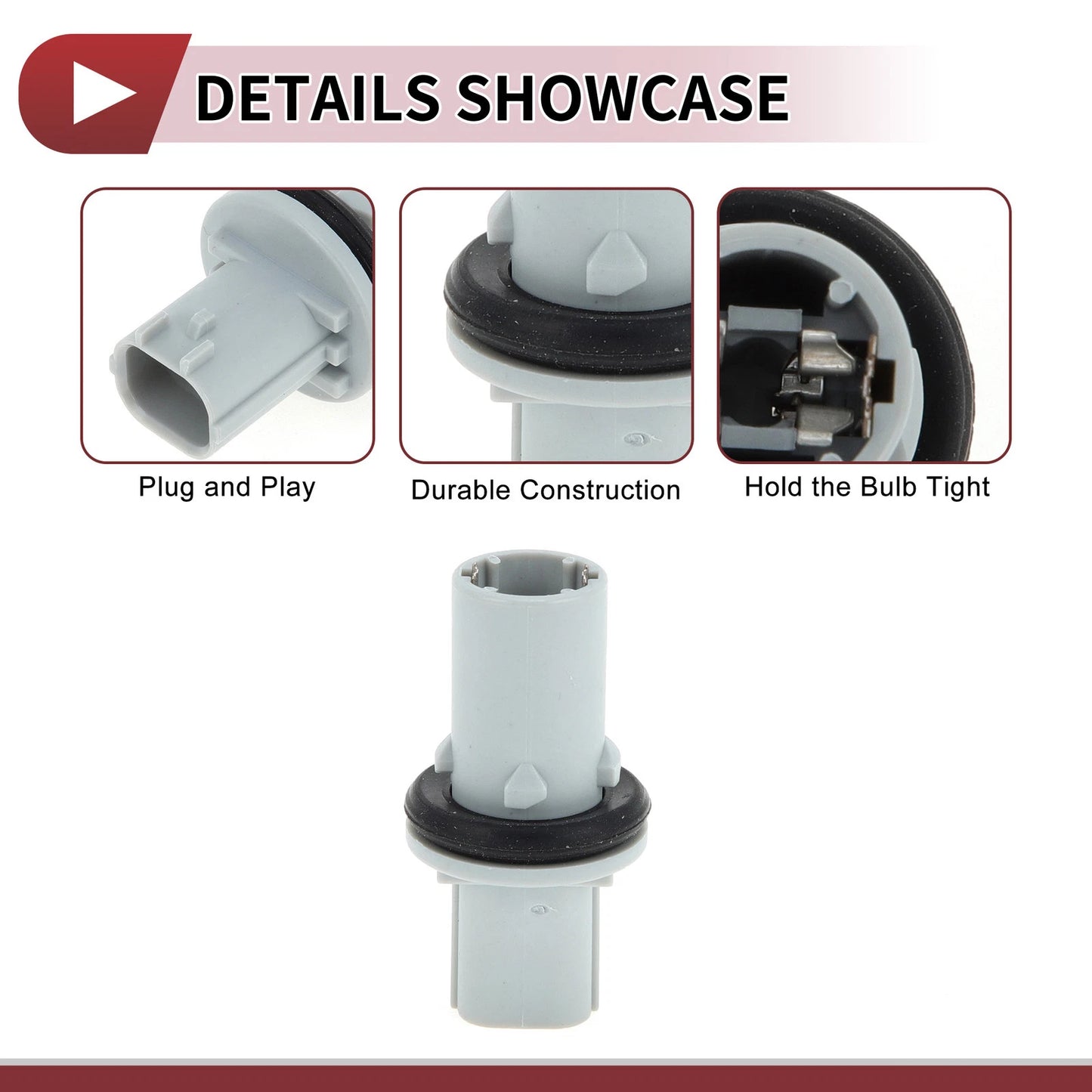 Headlight Side Marker Lamp Socket for Honda Accord CR-V Civic (2003-2007)