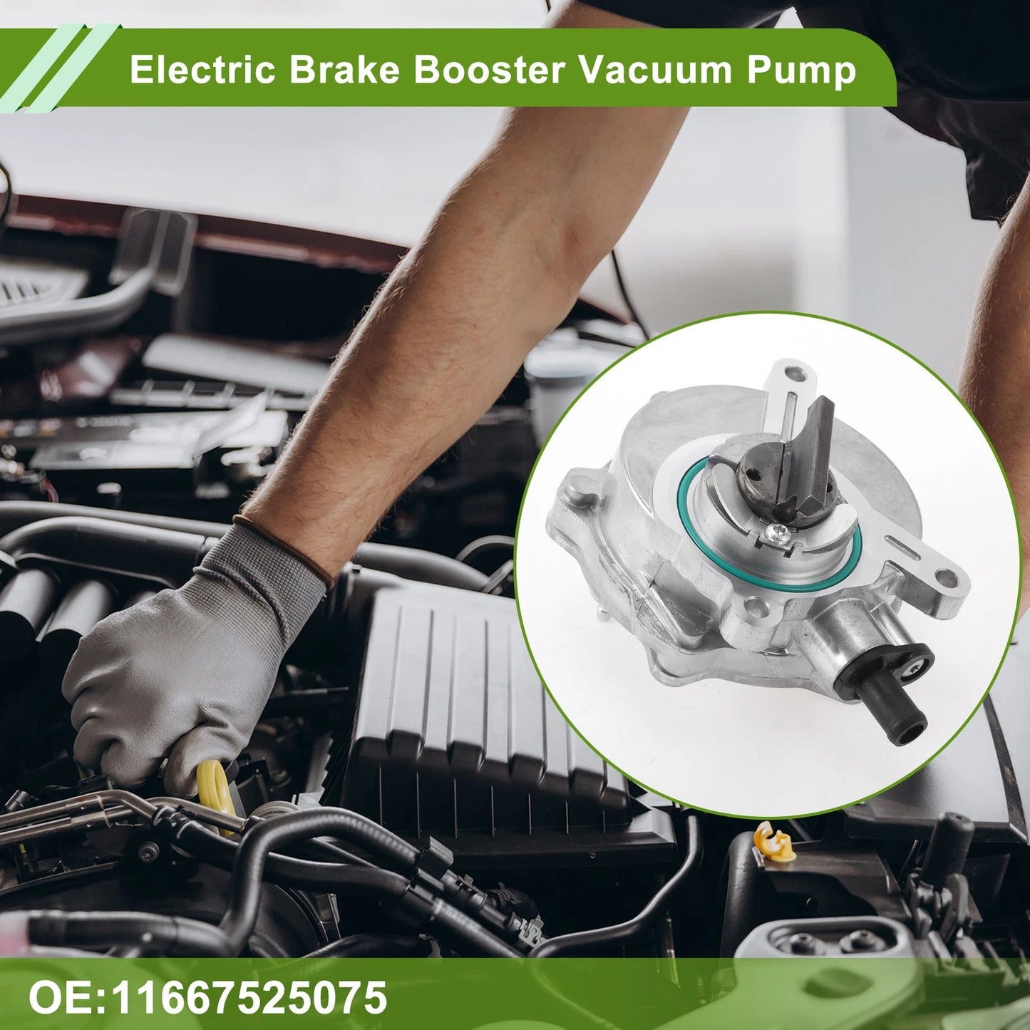 Brake Vacuum Pump for BMW 545i (2004-2005) - Engine Vacuum Pump 1 x Pc