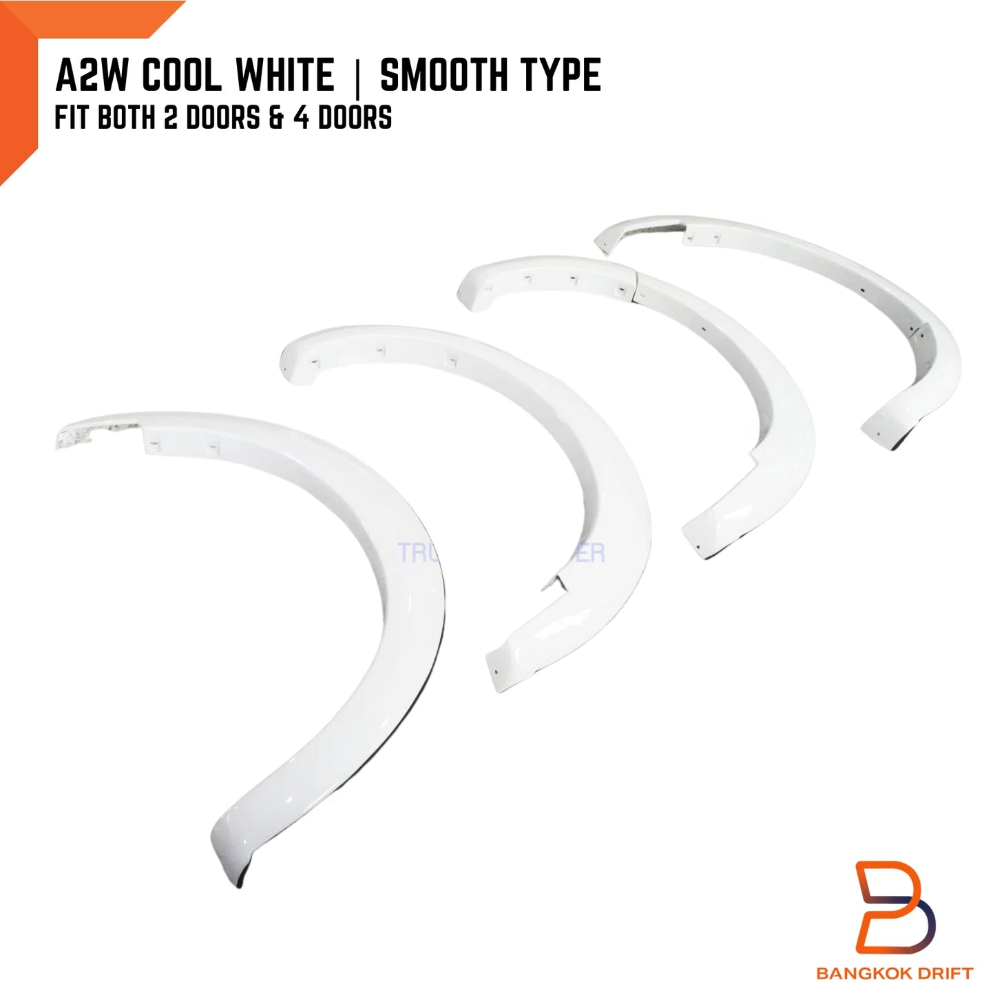 A2W Cool White Fender Flares for Mazda BT-50 Ute (2012-2018)