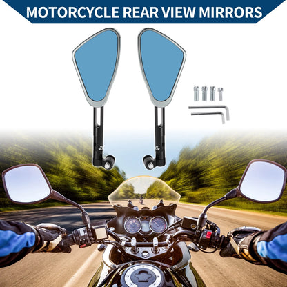 M8/M10 Motorcycle Rear View Mirrors Side Rearview Mirror Black Titanium Tone