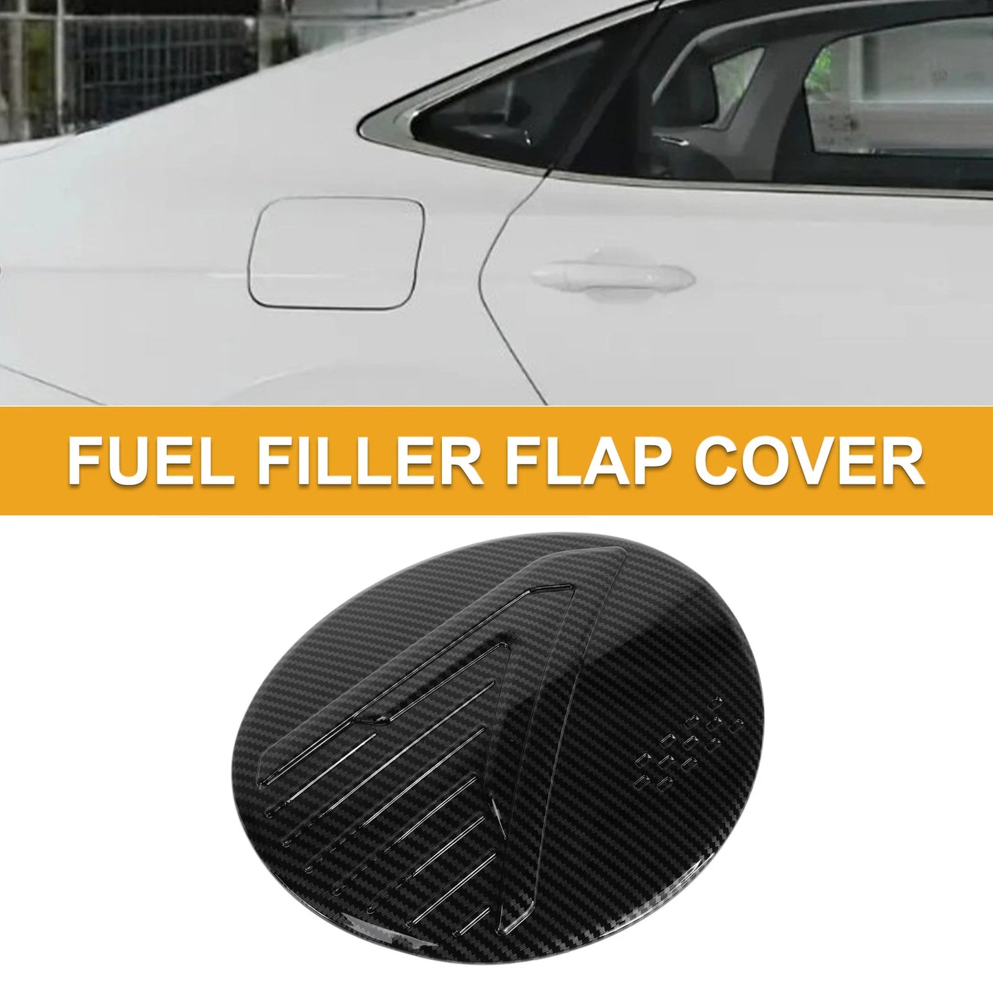 Fuel Tank Door Cap for Subaru Crosstrek (2024-2025) Carbon Fiber Black