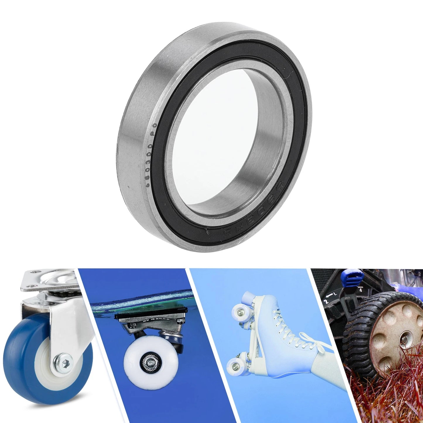 6803DD Deep Groove Ball Bearings 17x26x5mm for Scooter Skateboard Wheel