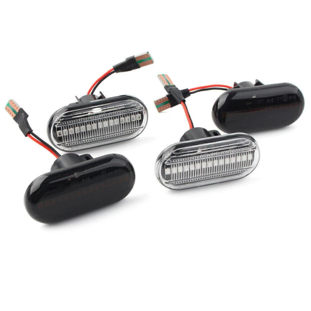 2 x Dynamic LED Side Marker Indicator Lights for Renault Clio, Twingo, Duster
