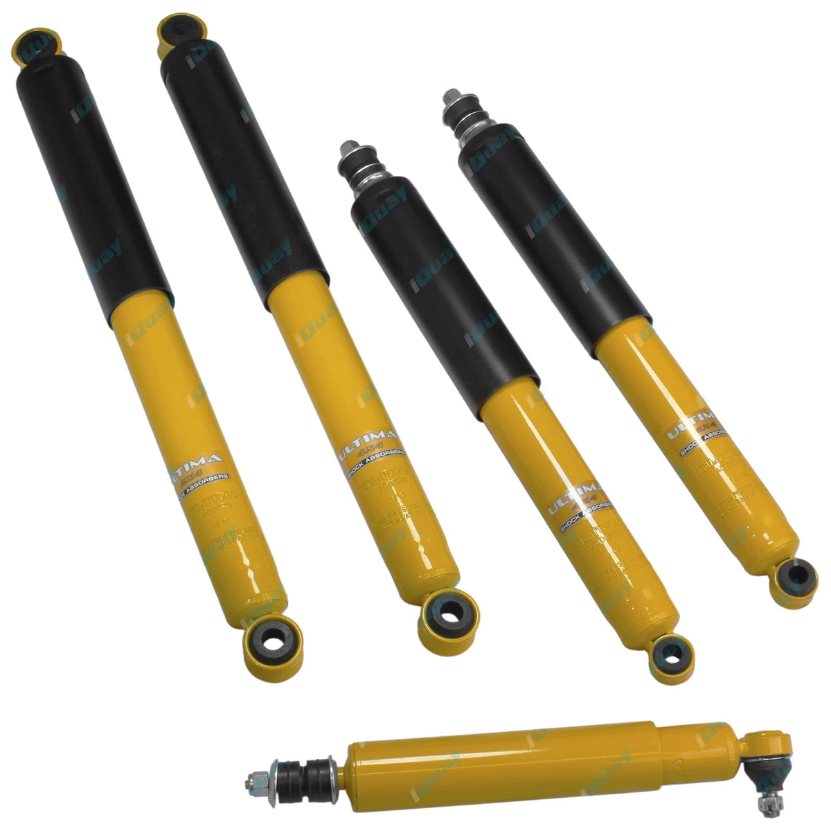 5pc Extended Gas Shock Absorber +Steering Damper for Hilux 4x4 LN106 RN105 88-97