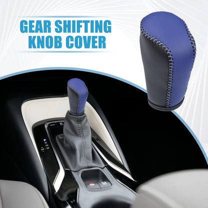 Black Faux Leather Gear Shifting Knob Cover for Mazda 3 (2011-2013)