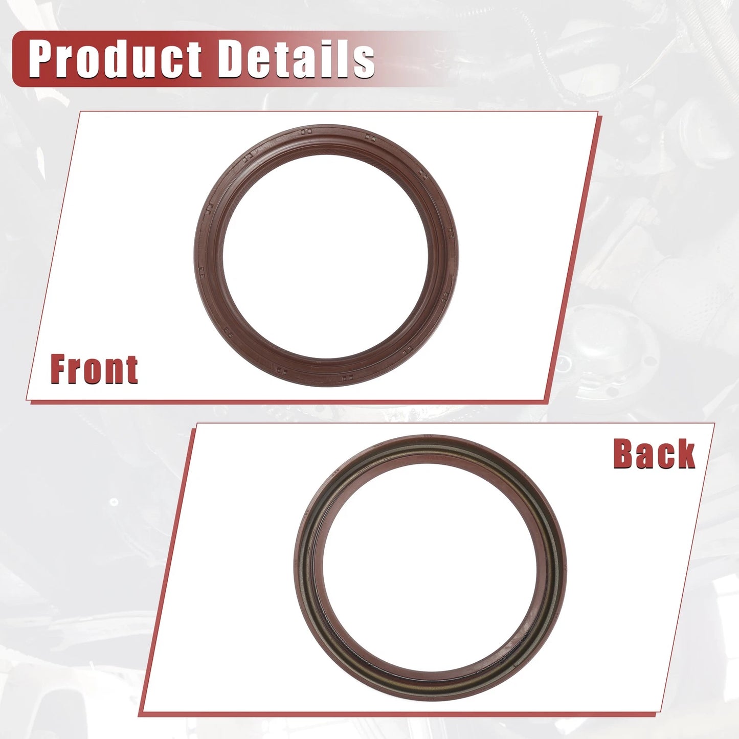 2 x Car Oil Pump Crankshaft Seals for Toyota Camry (1983-2002)