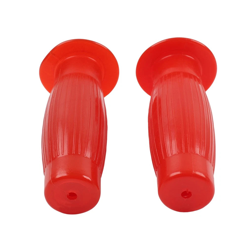 Universal 7/8" Easy-Hold Hand Grips for Vintage Motorcycle Handlebars Red