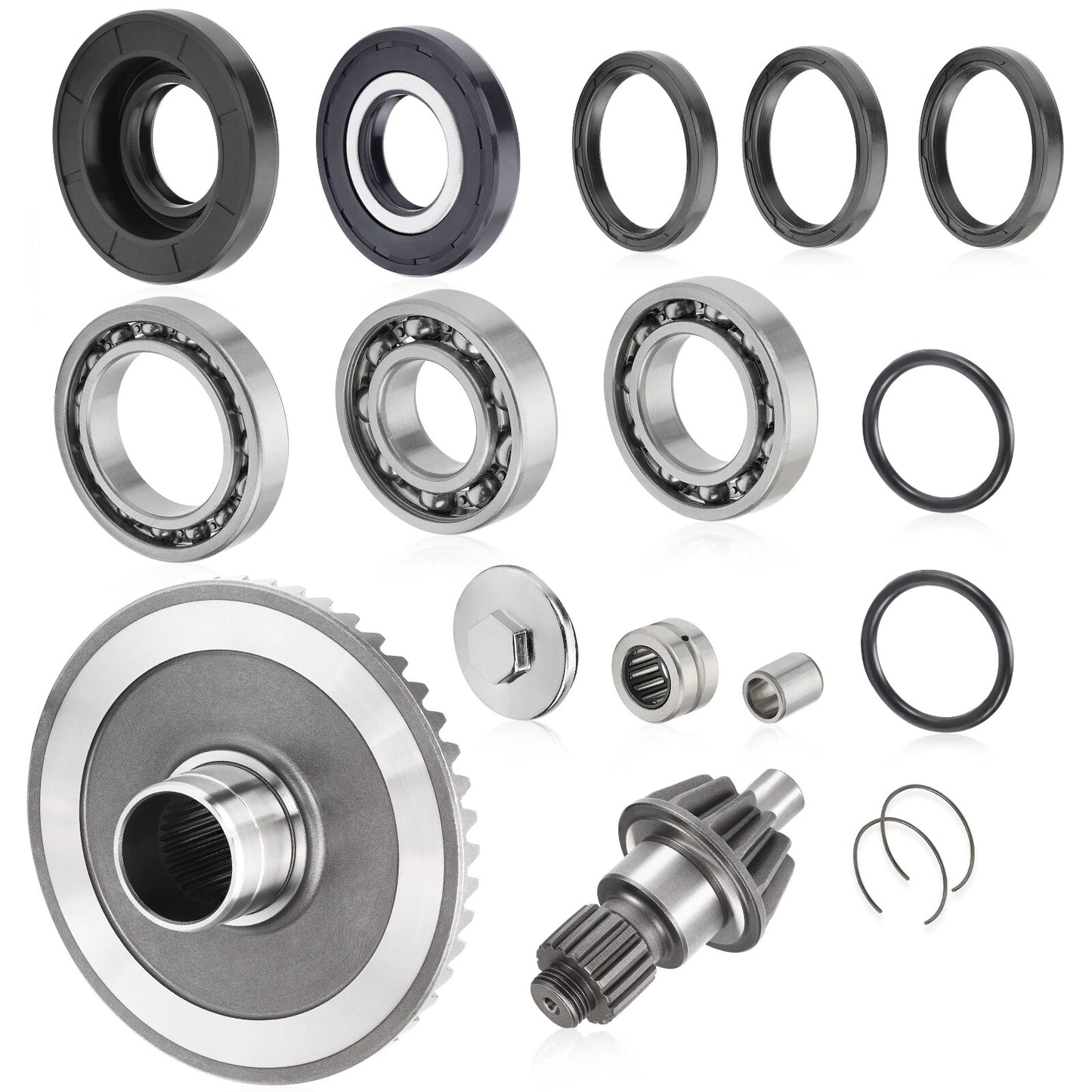 Rear Differential Pinion Ring Gear Bearings Kit for Honda TRX250/Recon 250