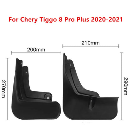 4x Mud Flaps for Tiggo 8 Pro Plus (2020-2021)
