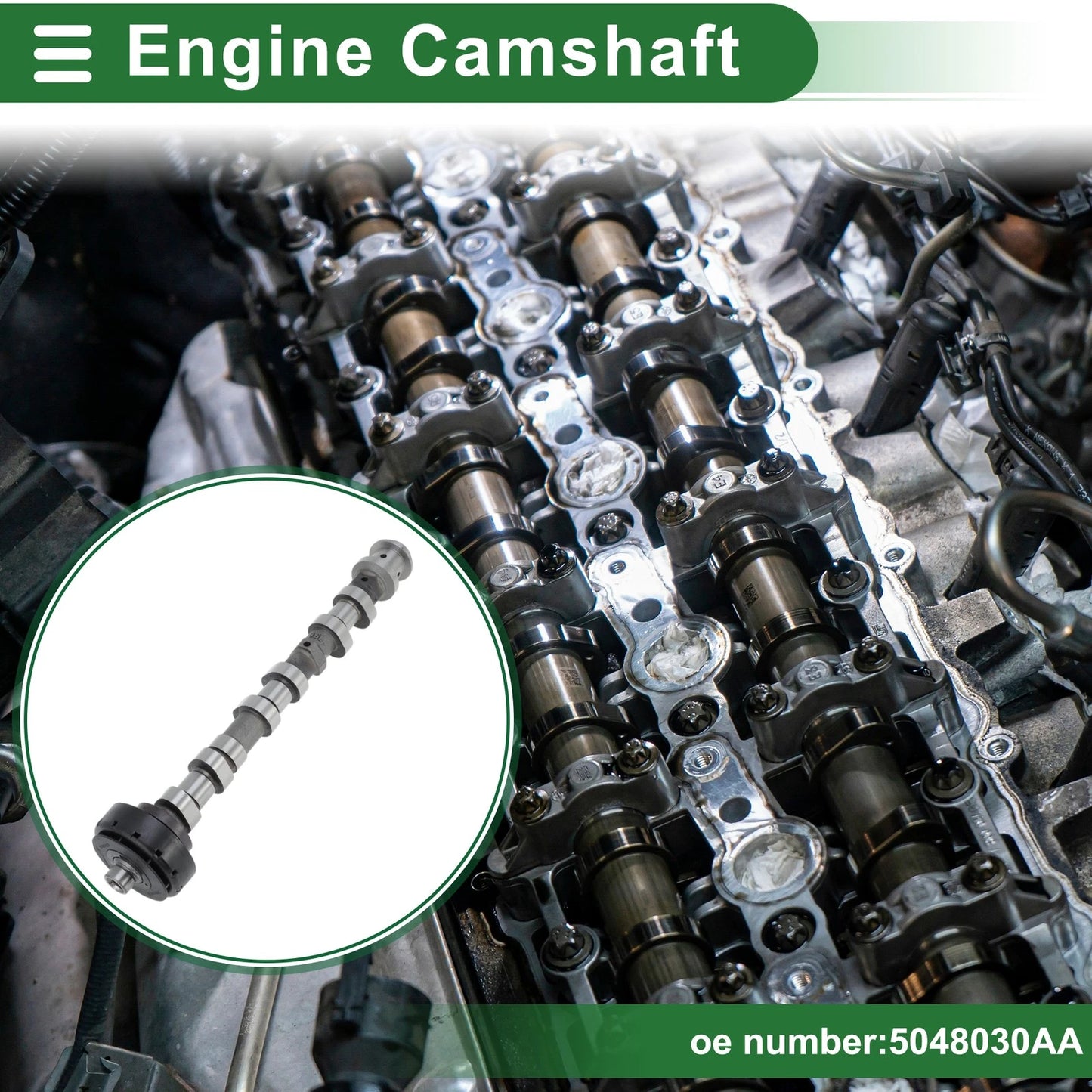 Exhaust Engine Camshaft for Jeep Grand Cherokee (2016-2023) 1 x Pcs
