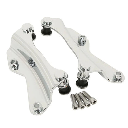Chrome Sissy Bar Luggage Rack Docking Hardware for Harley Touring (2014-2025)