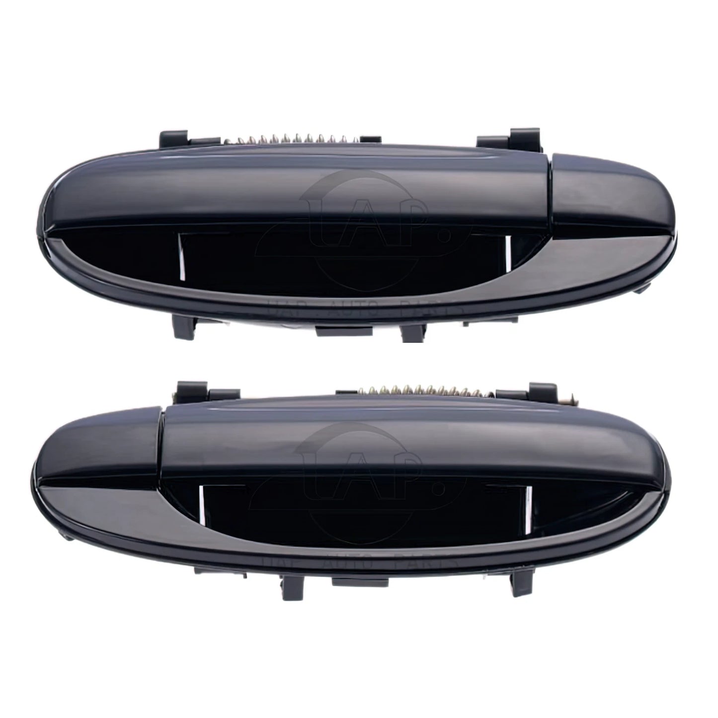 2 x Rear Outer Door Handles Black for Holden Barina TK (2005-2011)