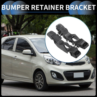 Front Bumper Retainer Bracket  for Kia Picanto (2017) Black ABS Plastic
