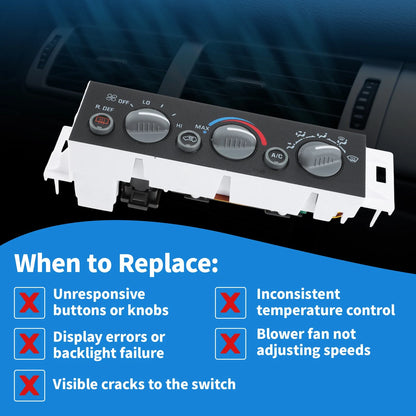 A/C Heater Climate Control Module for Chevy GMC C/K 1500 2500 3500