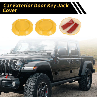 3 x Exterior Door Key Jack Covers for Jeep Wrangler JL JLU Sport (2018-2022)