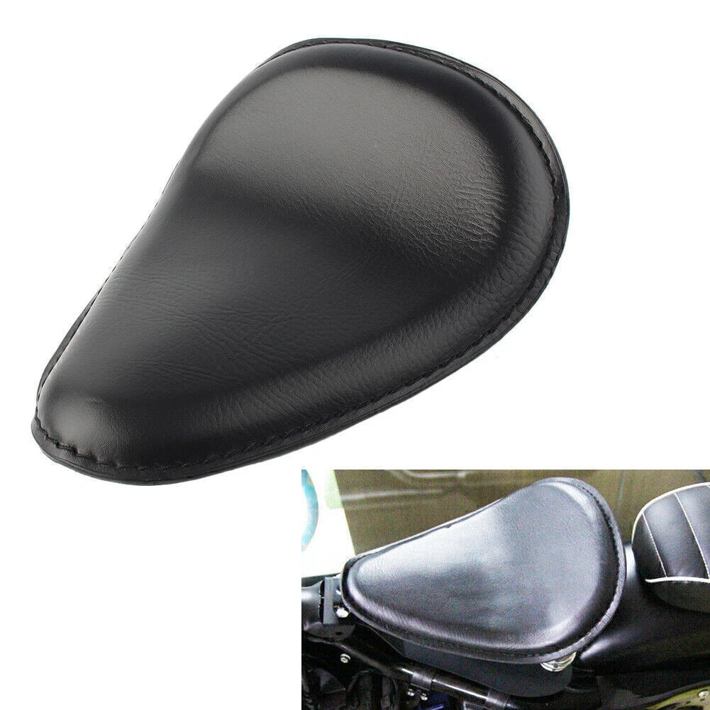 Spring Bracket Leather Solo Driver Seat for Harley Chopper Bobber (2000-2023)