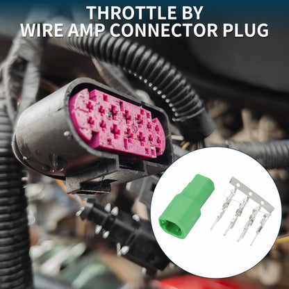 7 Pin Throttle By Wire Amp Connector Plug Female Wire Terminal for Harley