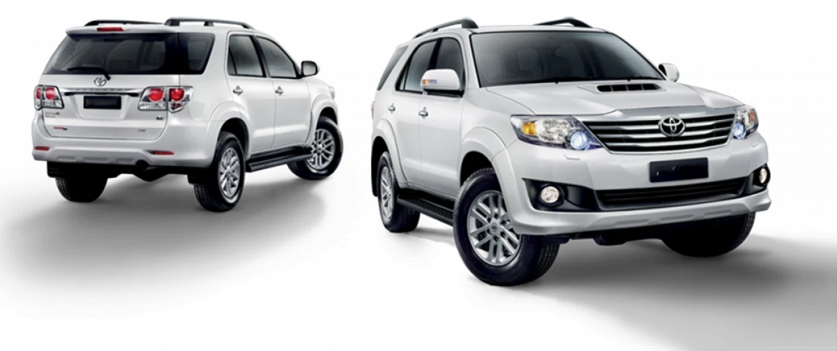 2 x Rear View Mirror Glass Lens for Toyota Fortuner (2012-2014)