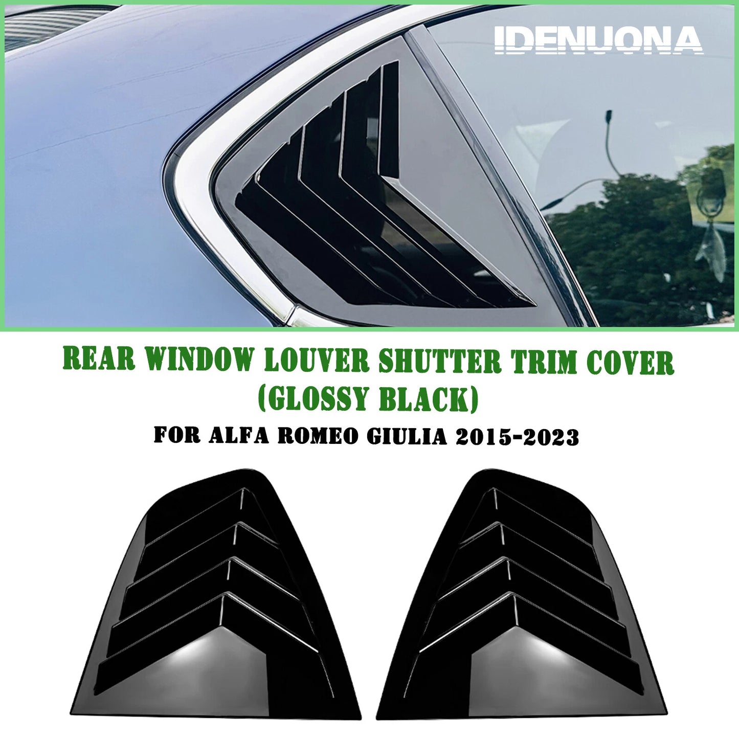 Rear Side Window Louvers for Alfa Romeo Giulia (2015-2024)