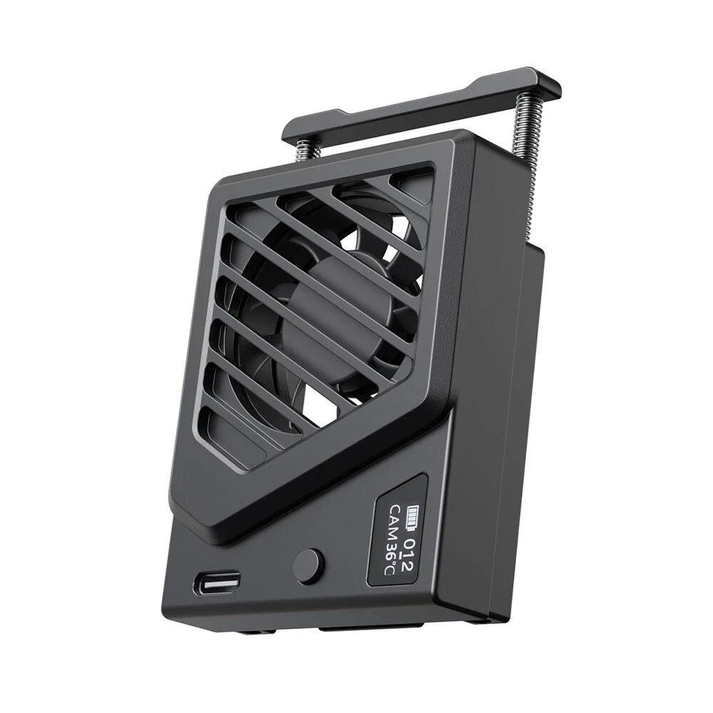 Aluminum Alloy Camera Cooling Fan & Cable for Sony, Canon, FUJIFILM, Nikon