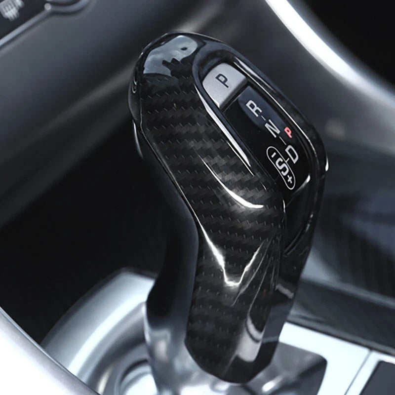 Carbon Fiber Gear Lever Selector Trim Cover Fit For Range Rover Sport 2018-2021