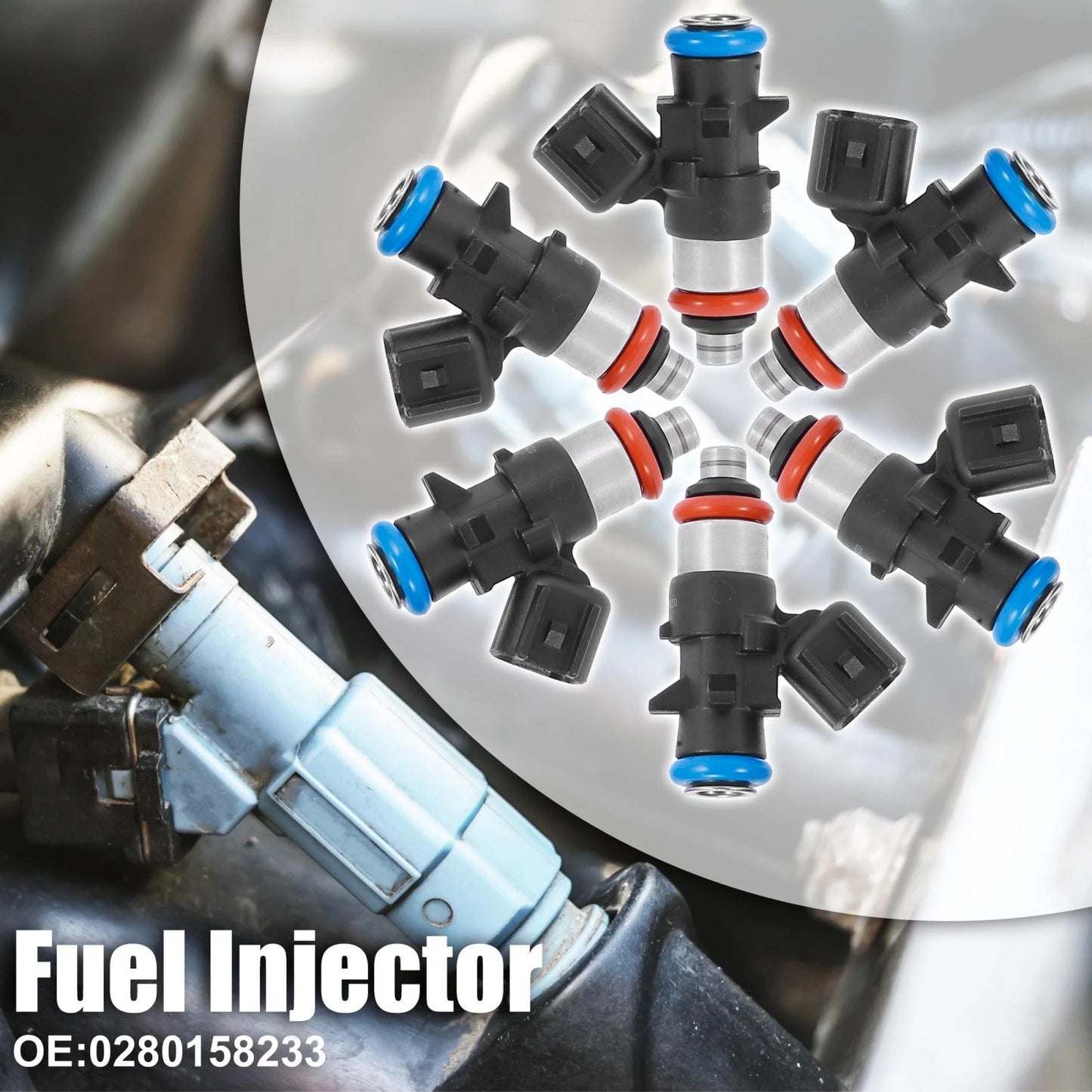 6 x Fuel Injectors for Dodge Challenger, Charger & Jeep Wrangler 3.6L