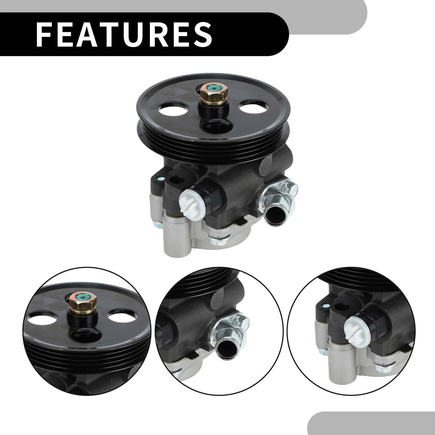Power Steering Pump with Pulley for Toyota Sienna (2004-2006)
