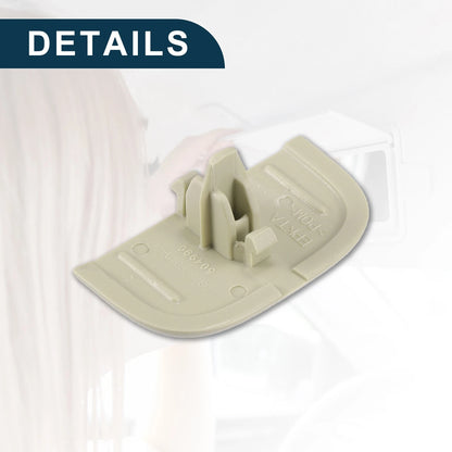 Makeup Mirror Cover Sun Visor Cap Clip for Ford (2015-2023) Beige 1 x Set